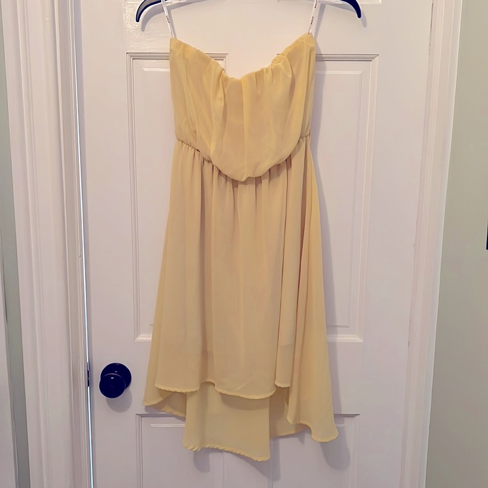 Papaya pastel yellow small dress